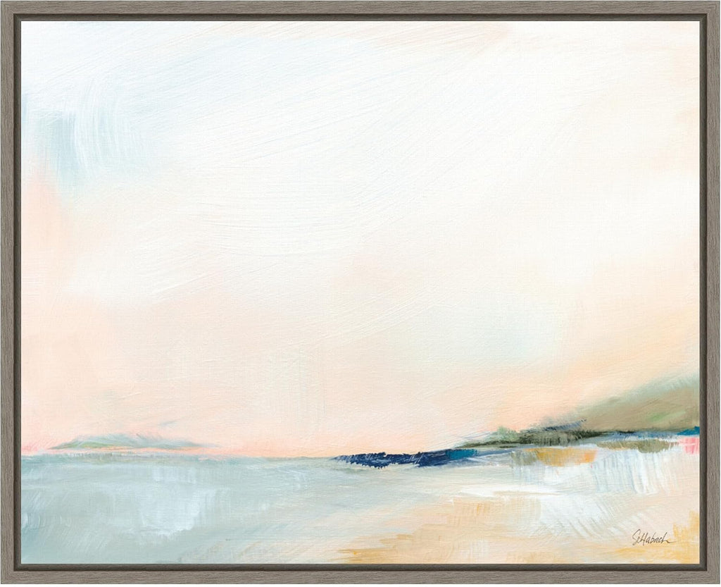 Amanti Art Framed Canvas Wall Art 23x28 Open Sky Over Water by Sue Schlabach, Framed Wall Art Canvas, Abstract Artwork, Country Rustic Decor, Medium Poster Painting for Living Room, Bedroom, Bathroom