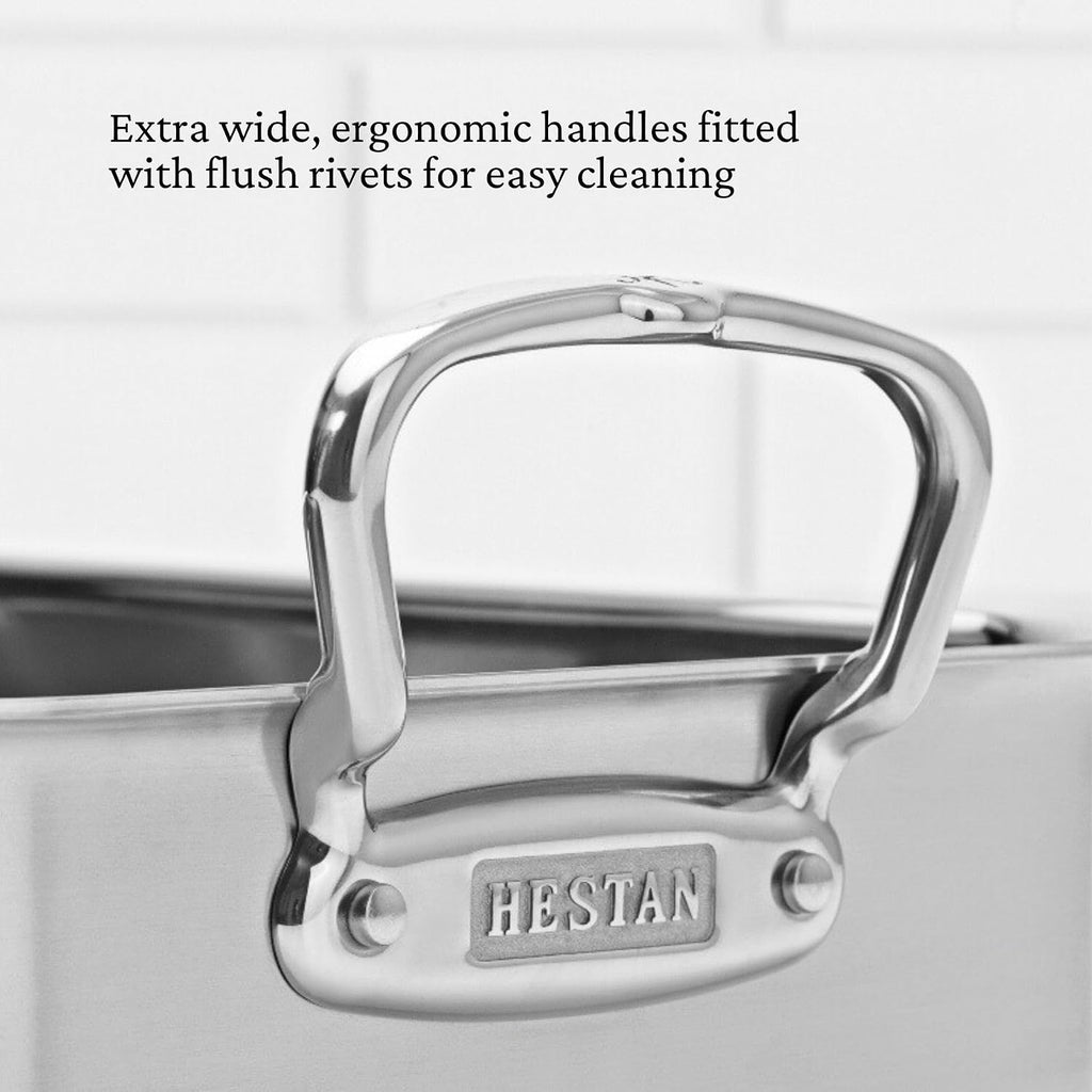 Hestan Provisions – 14.5' Classic Clad Roaster with Stainless Steel Rack