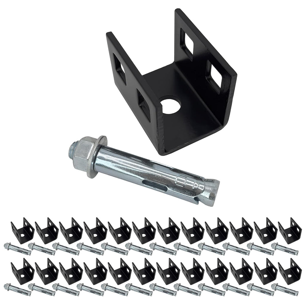 Mobile Home Concrete Slab Anchors with Expansion Bolt Set for Dry Concrete - Double Head Anchor (25 Pack)