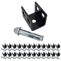 Mobile Home Concrete Slab Anchors with Expansion Bolt Set for Dry Concrete - Double Head Anchor (25 Pack)
