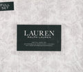 Lauren Ralph Lauren 4 pc Full Printed Sheet Set 100% Crisp Cooling Cotton (Grey Toile Floral)