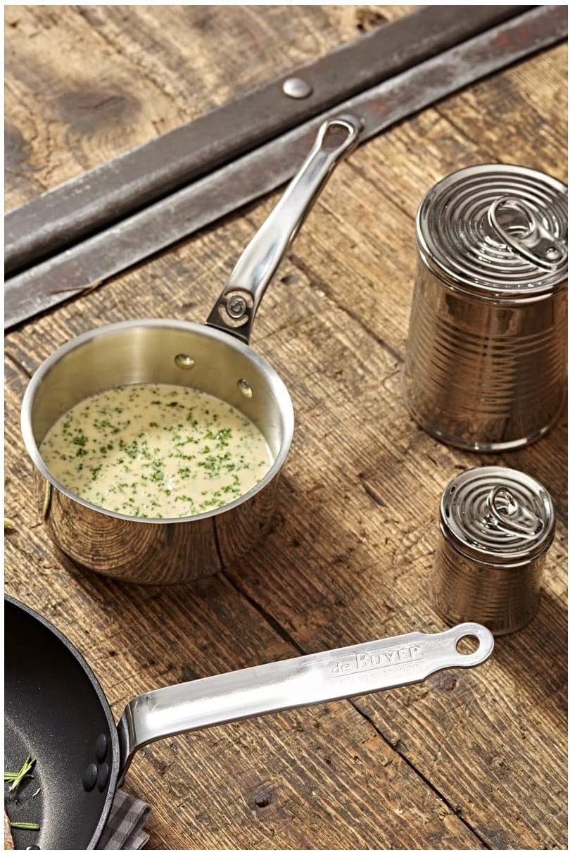 DeBuyer Affinity 1.2-Quart Saucepan, Stainless Steel