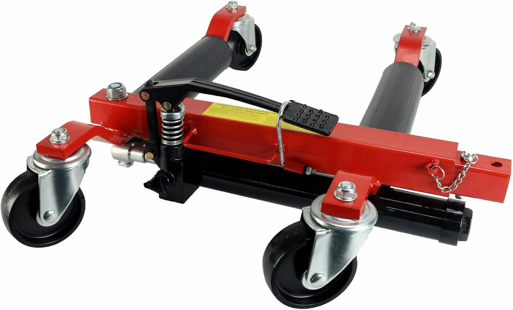 (4) Dragway Tools 12 in. 1500 lb. Hydraulic Wheel Dolly Vehicle Positioning Jacks Lift Hoist