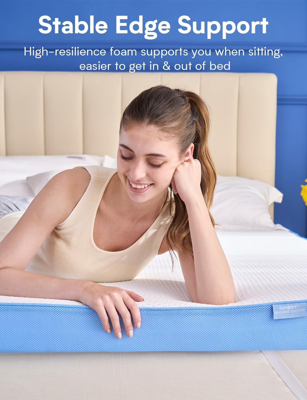 Extra Firm Mattress Topper King Size, 2026 Upgraded 4 Inch Firm High Density Memory Foam Bed Topper for Back Pain Relief, Cooling Gel + Bamboo Charcoal Mattress, CertiPUR-US, Washable Cover