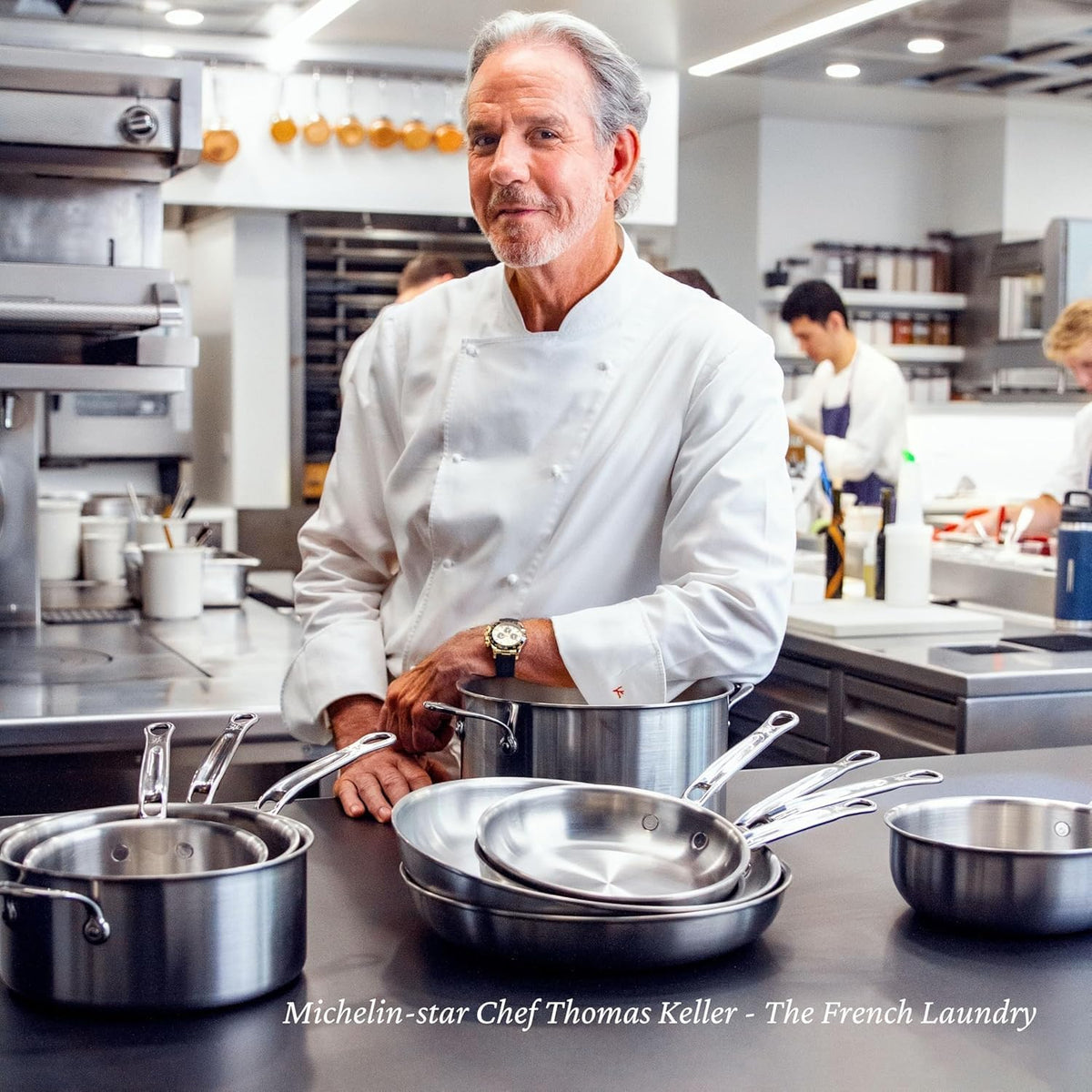 Thomas Keller Insignia by Hestan - 2 Quart Saucier Pan with Lid, Commercial Clad Stainless Steel, Induction Compatible, Oven Safe - Professional Cookware