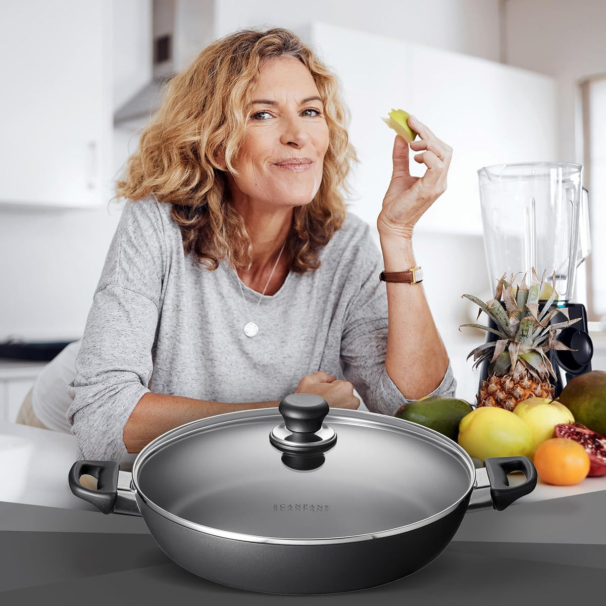 Scanpan Classic 12.5' Chef's Pan with Lid