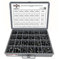 Metric Class 10.9 Hex Cap Flange Frame Bolts & Locking Flange Nuts Assortment Kit - 370 Pieces!