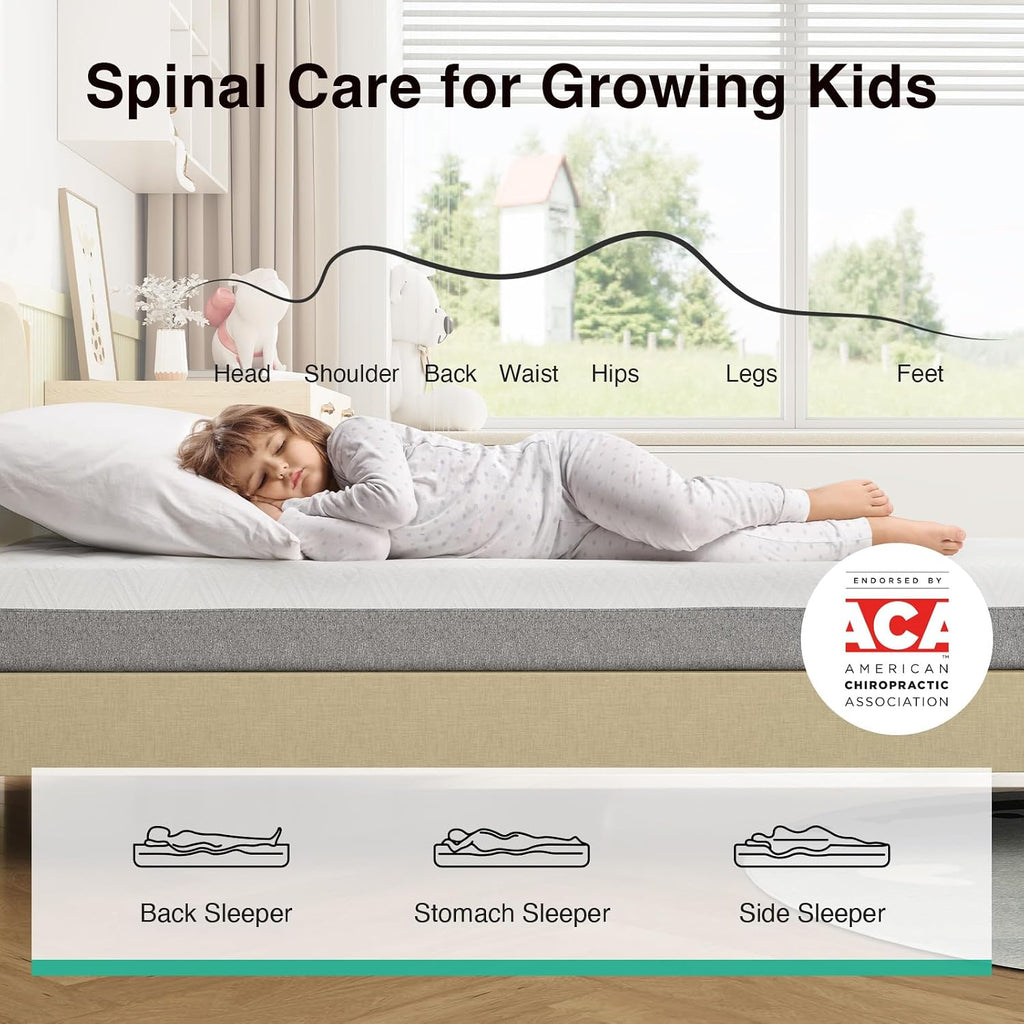 Novilla Bliss Mattress Twin, 6-Inch Gel Twin Size Memory Foam Mattress in a Box for Cool Night Sleep & Pressure Relief, Two Foam Layers for Spinal Alignment, CertiPUR-US Certified, Medium Firm Feel