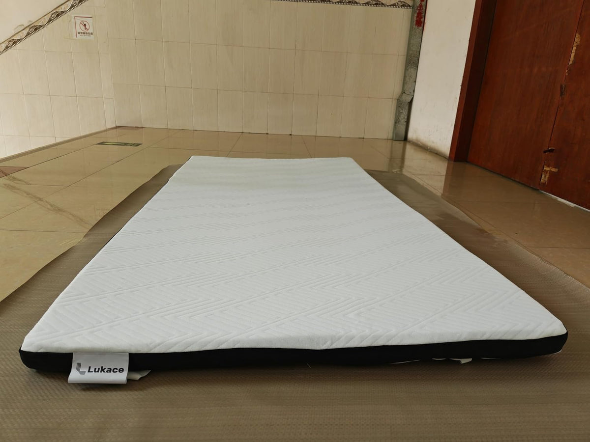 Lukace Twin Mattress,8 Inches Twin Size Memory Foam Mattress in a Box with Pressure Relief Sleep,No Fiberglass,Blue,39' X 75' X 8'