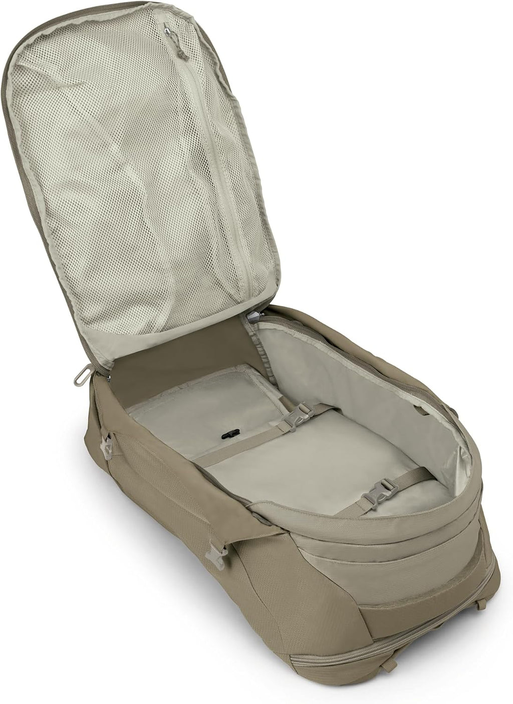 Osprey Fairview 40L Women's Travel Backpack - Carry On Bag with Laptop Sleeve and Toiletry Pocket, Sawdust-Olive Tan