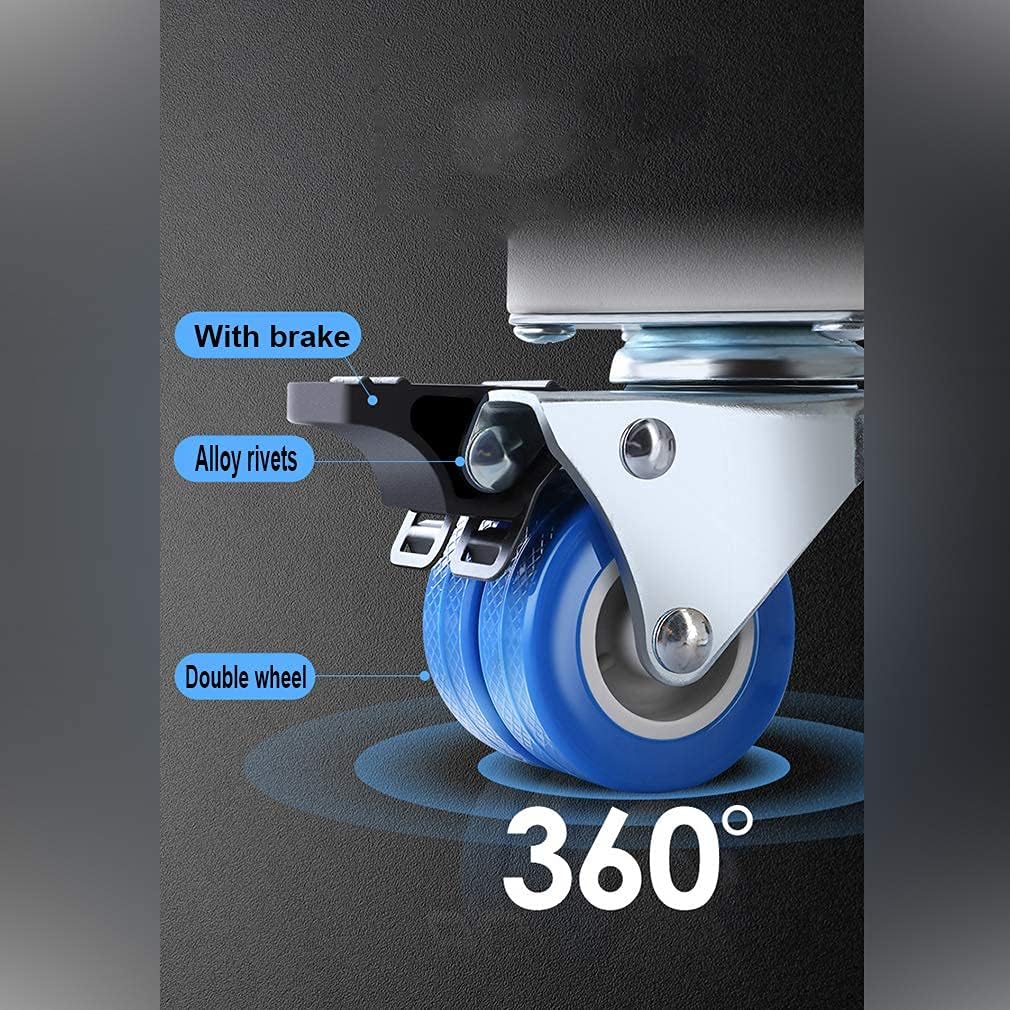 Mobile Roller Washing Machine Stand Base Adjustable Length/Width 40-68cm Base for Dryer Refrigerator Furniture Fridge Stand Universal with 4 Locking Wheels ( )