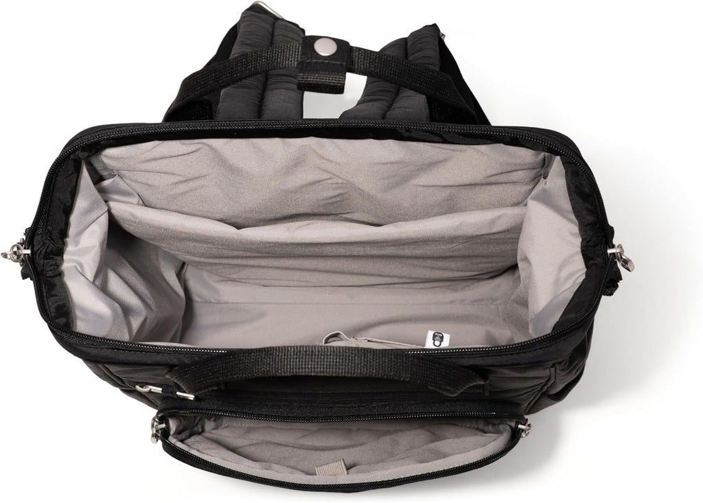 Baggallini Securtex Anti-Theft Windsor Backpack for Travel, Work & College, RFID & Locking Zipper, Up to 16' Laptop