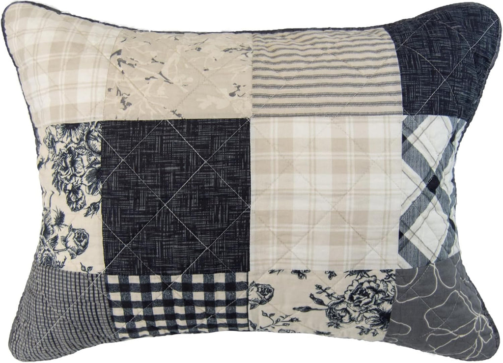 Donna Sharp Augusta- Queen Quilt Set, Measures 90 x 90, Includes 1 Quilt and 2 Standard Shams, Machine Washable