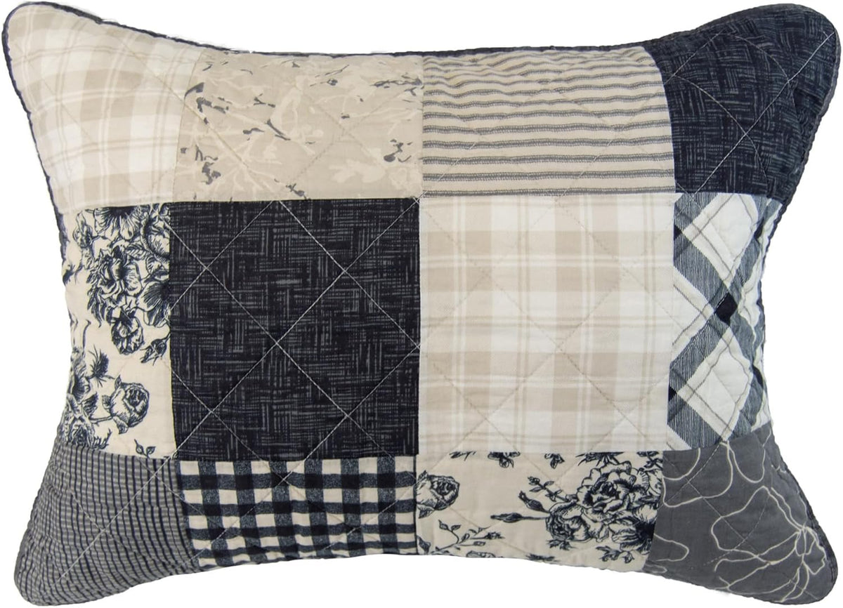 Donna Sharp Augusta- Queen Quilt Set, Measures 90 x 90, Includes 1 Quilt and 2 Standard Shams, Machine Washable