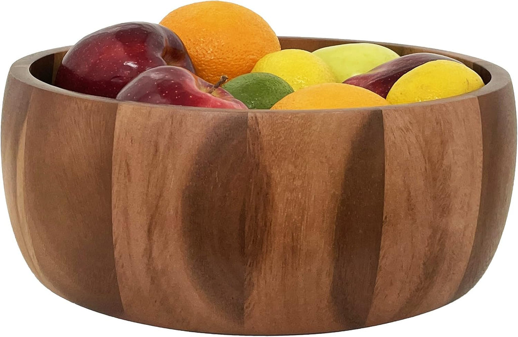 Woodard & Charles Acaica Wood 12' x 5' Serving Bowl Set with Serving Hands, 3 Piece Set ★★PACK OF 4★★