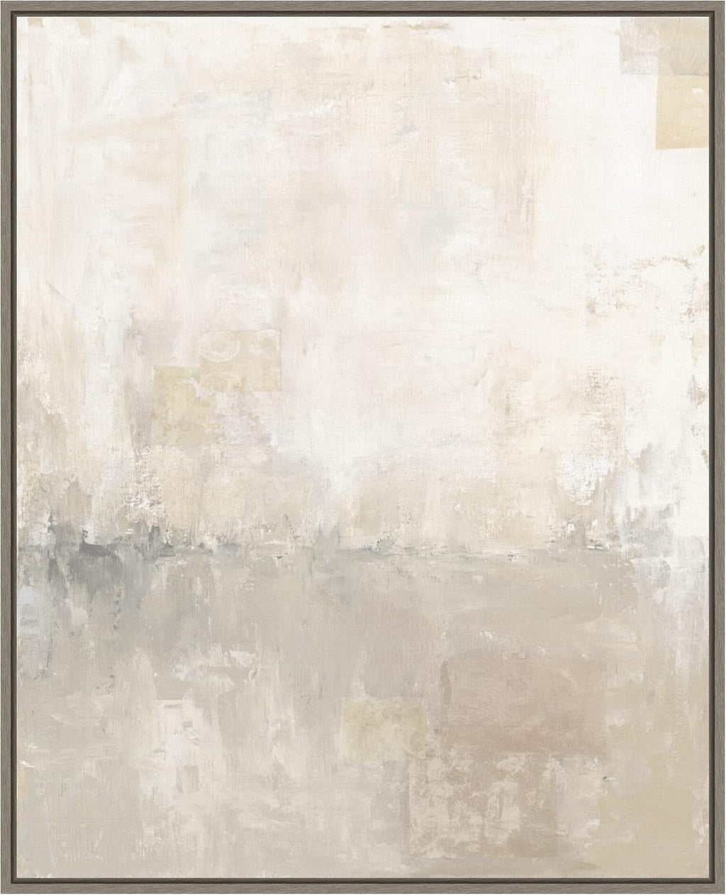 Amanti Art Framed Canvas Wall Art 28x23 Gray Morning Light II by Courtney Prahl, Framed Wall Art Canvas, Abstract Artwork, Country Rustic Decor, Medium Poster Painting for Living Room, Bedroom,