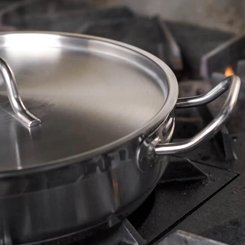 Stainless Steel Pots And Pans Set, Induction Cookware Set With 2 Saucepans, 2 Fry Pans Non-Stick, 5 Qt Sauté Pan And 12 Qt Stock Pot, Stainless Steel Cookware Set (10-Piece)