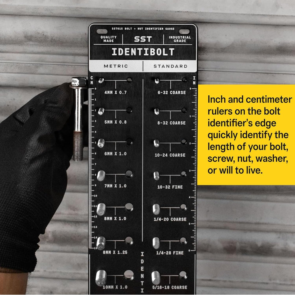 SST - Identibolt Bundle - Identibolt PRO & Original - Complete Thread Checker Set for Nuts & Bolts - Imperial SAE & Metric Threads - 48 Sizes Total - from #6 to 1' & 4mm to 14mm - Tight Tolerance