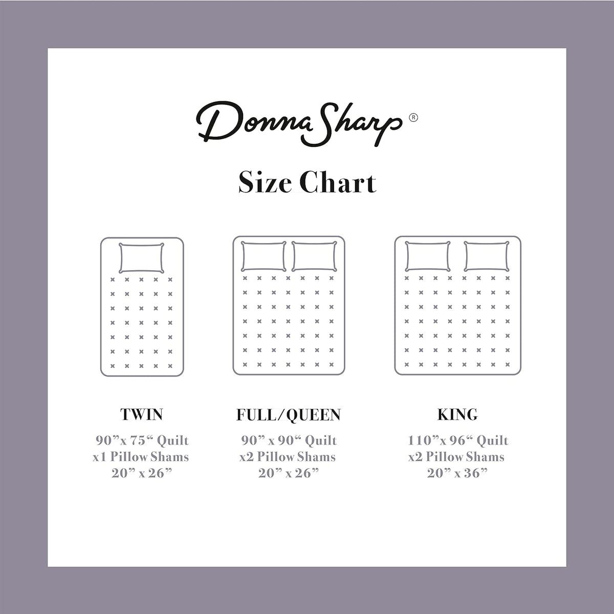 Donna Sharp Lexington- Queen Quilt Set, Measures 90 x 90, Includes 1 Quilt and 2 Standard Shams, Machine Washable