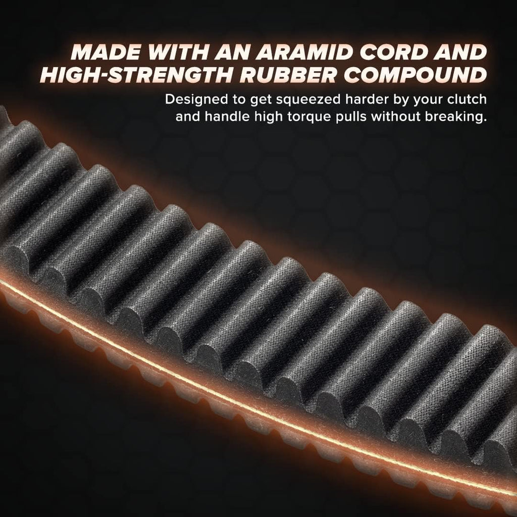 SuperATV Heavy Duty Sand Storm CVT Drive Belt Compatible with Polaris RZR Models | Built to Perform in Extreme Heat, Dirt, and Dust | See Fitment