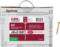 GRK Fasteners R4™ #10 x 2-3/4 Inch, Multi-Purpose Framing Screws, 2000 PCS, Rust Resistant Climatek™ Coating, Outdoor Fencing and Deck Screws, Fast Bite Tip, Star Drive Recess, Gold