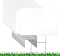 52 Pcs 18 x 24 Inches Large Blank Yard Signs White Corrugated Plastic Kit with 52 Metal H Stakes 10 x 16 Inches and 52 Lawn Signs for Garage Rent Business Campaign