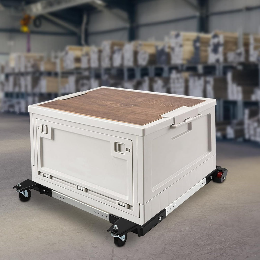 Undercat Mobile Base, Heavy Duty Universal Mobile Base, 1200 lbs Load Capacity, Adjustable Mobile Base from 23.8' x 23.8' to 34.15' x 34' for Mobilizing Small Mechanical Equipment, Home Appliances