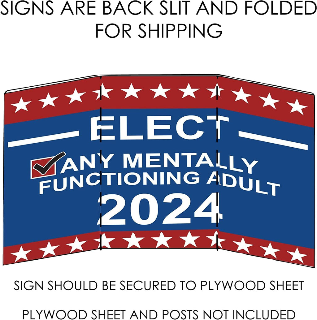 Custom + Personalized Large Yard Sign, 96 x 48 inch (8ft x 4ft), Outdoor, Weatherproof Corrugated Plastic, Multiple Pack Selection (2)