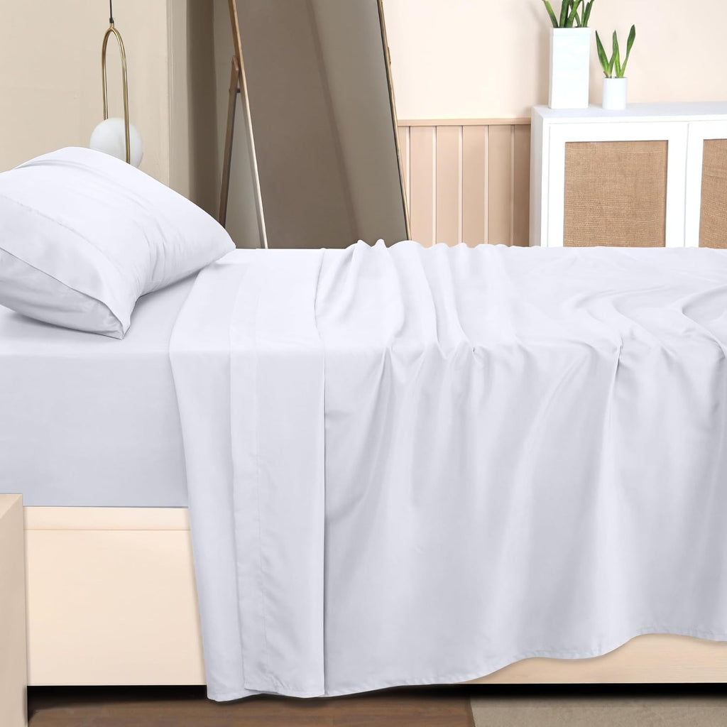 Utopia Bedding Twin Size Sheet Set - Bulk Pack of 10 Bed Sheets Set - Soft Brushed Microfiber - Deep Pockets - Shrinkage & Fade Resistant - Easy Care (White)