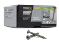 Power Pro 376641 Concrete Screw Anchors, 1/4' x 2-3/4', High-Performance, Code-Approved, Epoxy Coated, Coarse Thread, for Concrete and Masonry, Outdoor Rust Resistant, #410 Stainless Flat, 100pcs