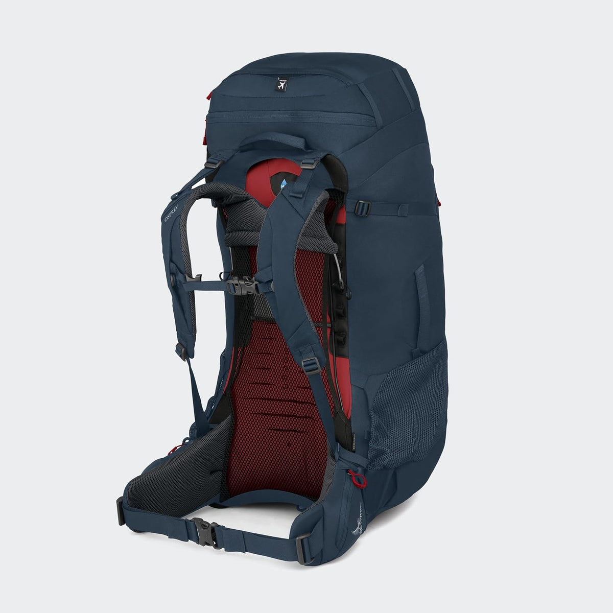 Osprey Farpoint Trek 75L Men's Travel Backpack, Muted Space Blue