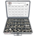 A2-70 Metric Stainless Steel Hex Flange Screws Bolts Nuts Assortment Kit - 343 Pcs!