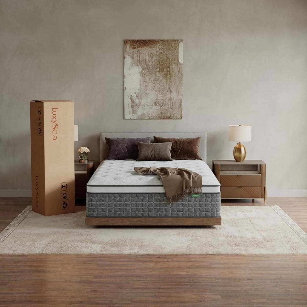 Twin Size Mattress, Medium Firm 10 Inch Hybrid Mattress Twin Size in a Box - Memory Foam & Pocket Springs for Back Pain Relief, Fiberglass Free, Motion Isolation, CertiPUR-US & OEKO-TEX Certified