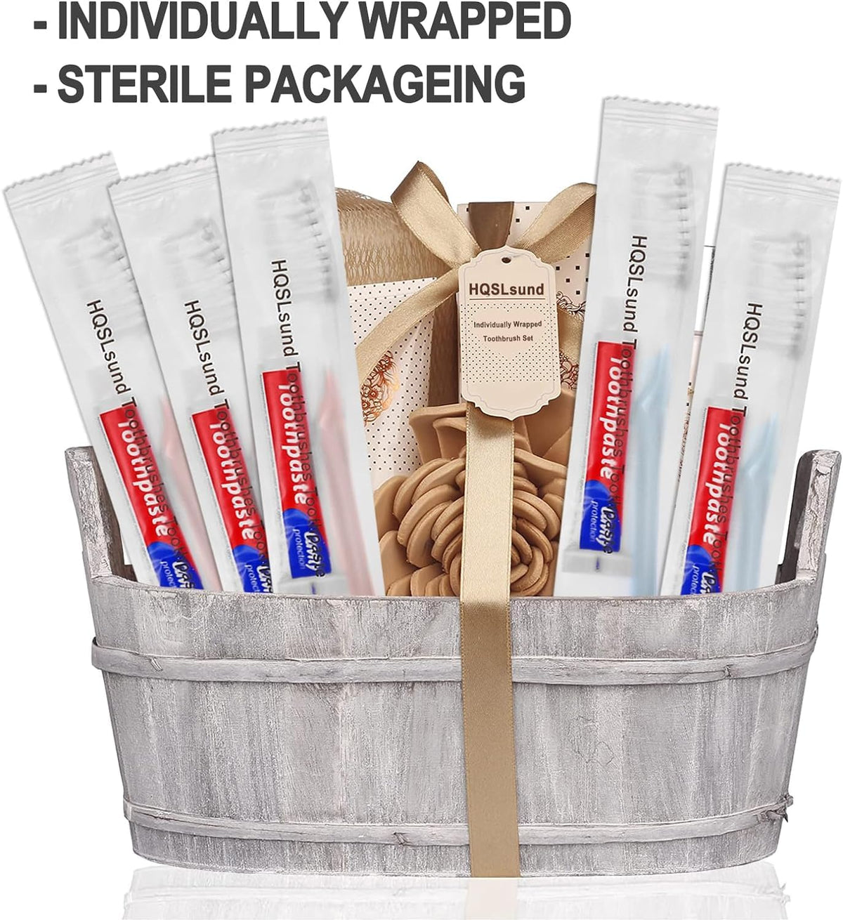 500pcs Disposable Toothbrushes, 2 Color, Travel Toothpaste for Homeless, Airbnb, Hotel