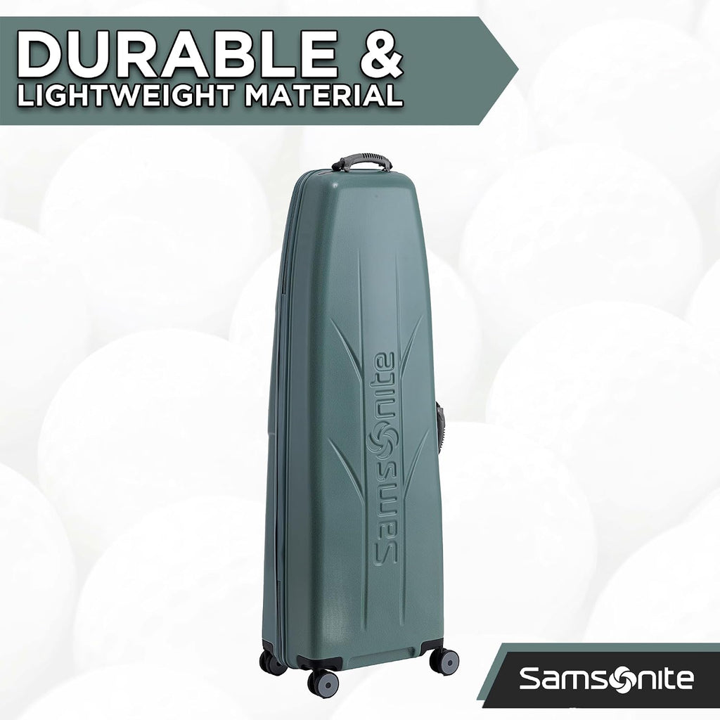 Samsonite Tour Deluxe Golf Hard Case Golf Travel Bag, Lightweight & Durable ABS Shell, 360 Degree Multi-Directional Wheels