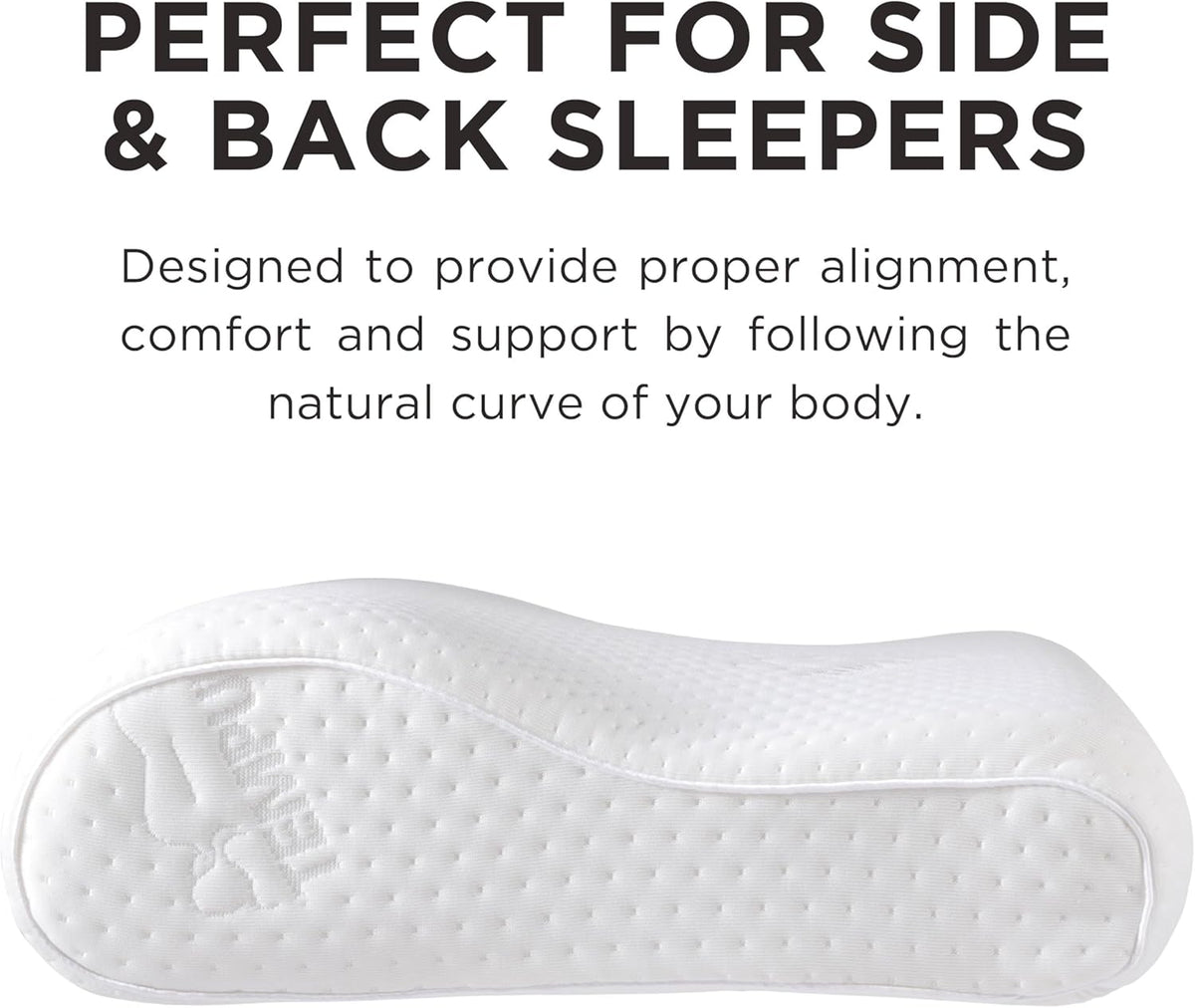 Tempur-Pedic TEMPUR-Ergo Neck Pillow, Large Profile, White