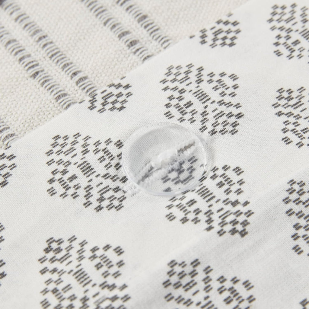 INK+IVY Cotton Duvet Cover King Size - 100% Cotton Duvet Cover Set, Boho Bedding Set for All Seasons Farmhouse Bedding Duvet & Sets with 2 Pillowcase, Jacquard Stripes, Ivory 3 Piece King/Cal King