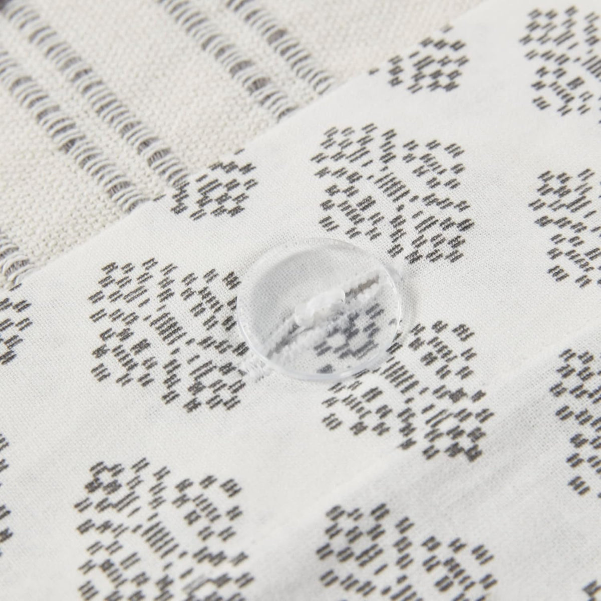 INK+IVY Cotton Duvet Cover King Size - 100% Cotton Duvet Cover Set, Boho Bedding Set for All Seasons Farmhouse Bedding Duvet & Sets with 2 Pillowcase, Jacquard Stripes, Ivory 3 Piece King/Cal King