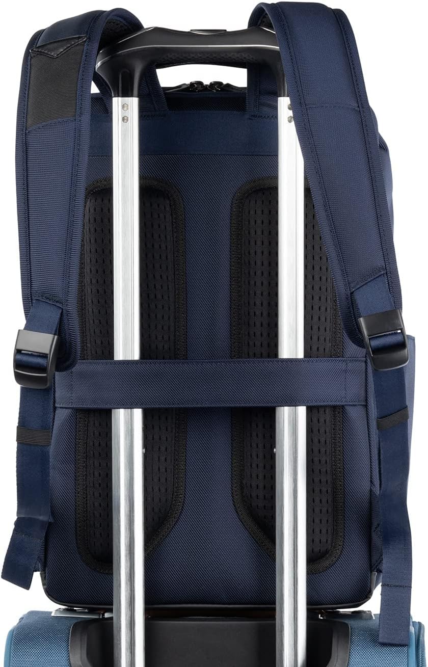 Travelpro Crew Executive Choice 3 Slim Backpack fits up to 15.6' Laptops and Tablets, Men and Women, Water-Resistant, Patriot Blue