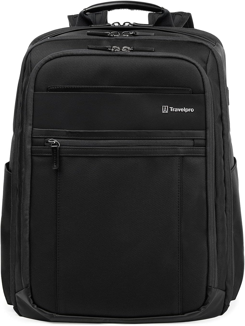Travelpro Crew Executive Choice 3 Large Backpack Fits Up to 15.6 Laptops and Tablets, USB a and C Ports, Men and Women, Jet Black