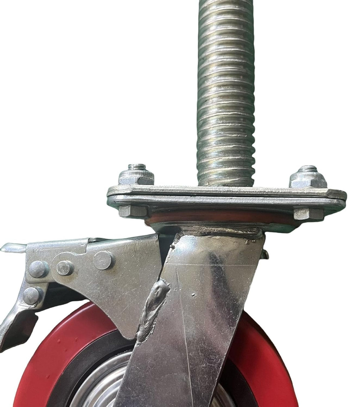 6Inch Scaffolding Wheels Adjustable Base Mobile Frame Universal Casters with Brake for Easy Mobility and StabilityPerfect for DIY Projects and Construction Use