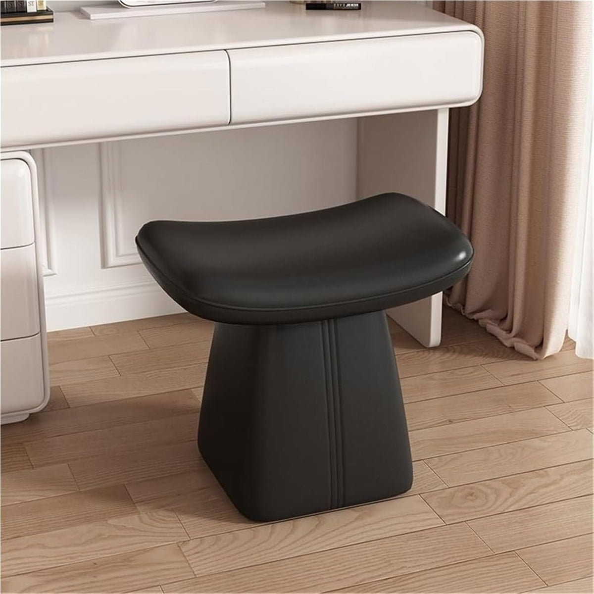 Footstool Comfortable Ottoman Stool Makeup Chair Vanity Stool Vanity Bench for Makeup Room Living Room,Living Room
