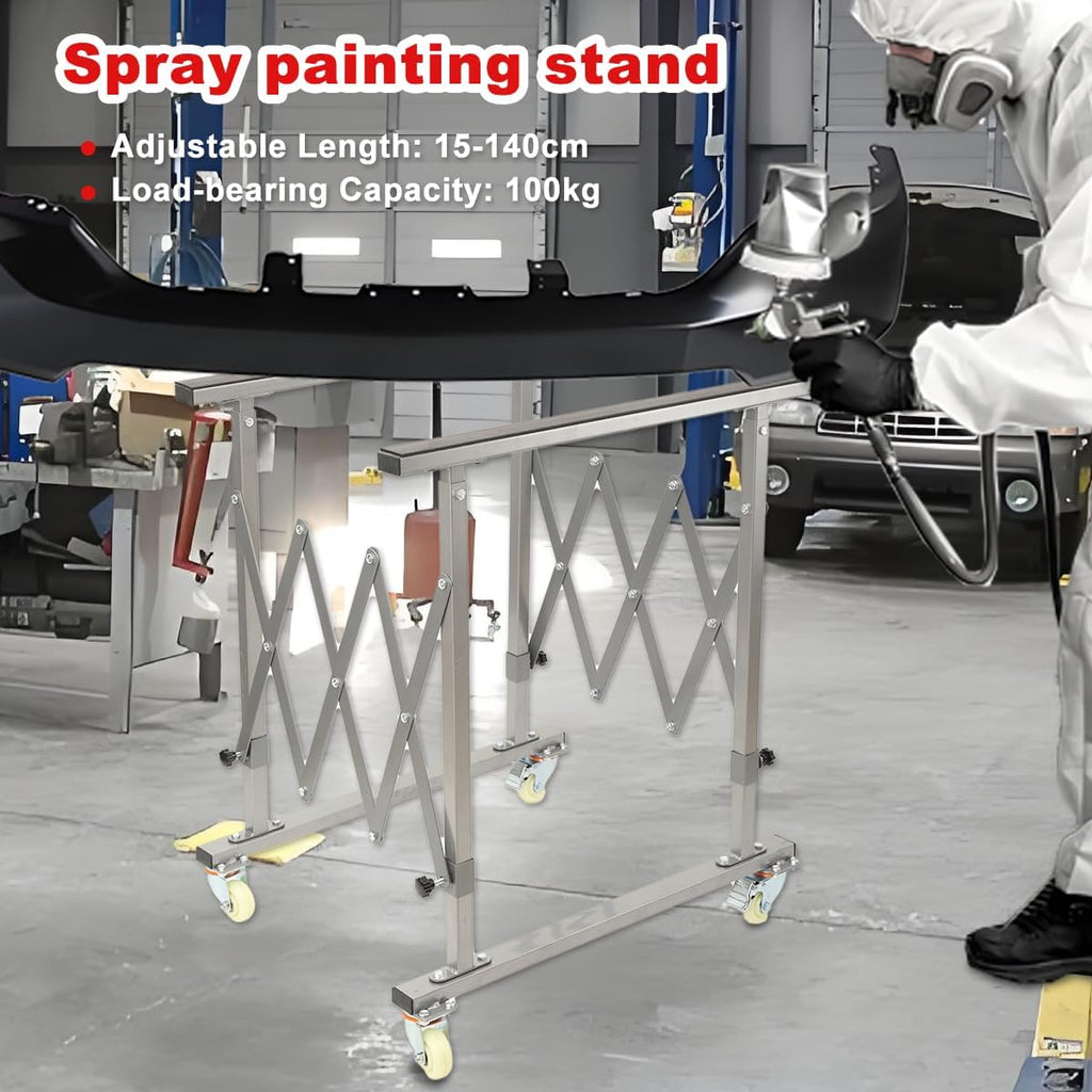 Automotive Panel Paint Stand, Mobile Telescopic Universal Paint Stand, Adjustable Mechanical Panel Paint Stand for Repairing Windshields