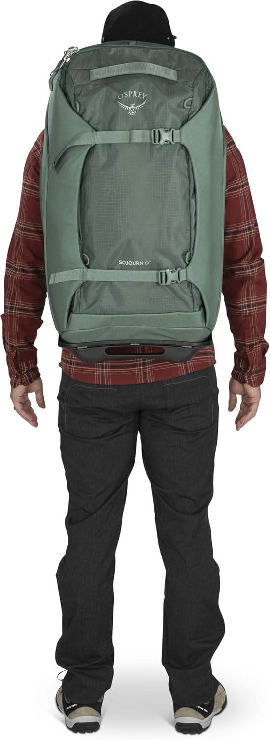 Osprey Sojourn 22'/45L Wheeled Travel Backpack with Harness, Koseret Green
