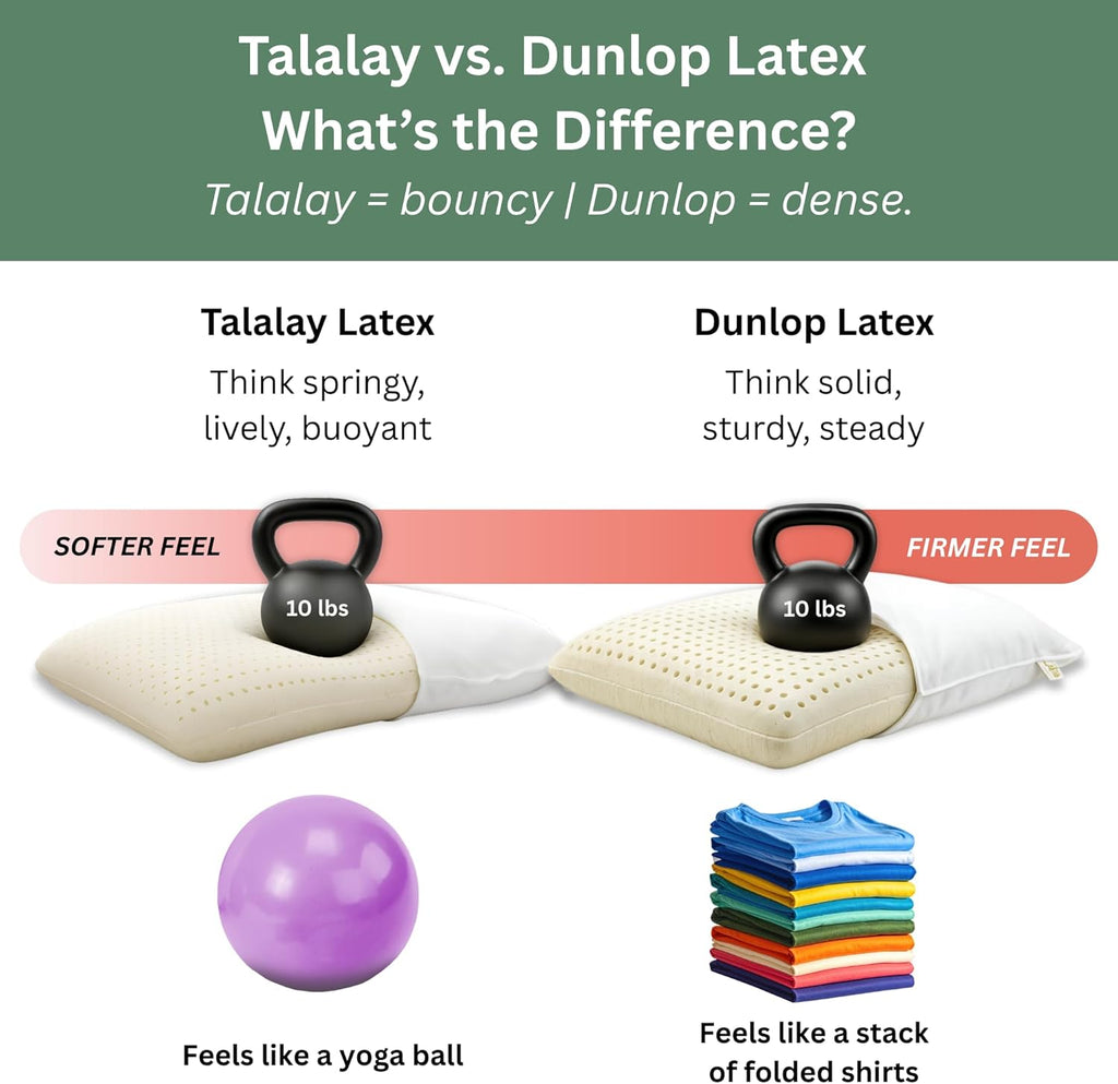ORGANIC TEXTILES 100% Talalay Latex Bed Pillow with GOTS Certified Organic Cotton Cover (King Size - Soft) - Pack of 1