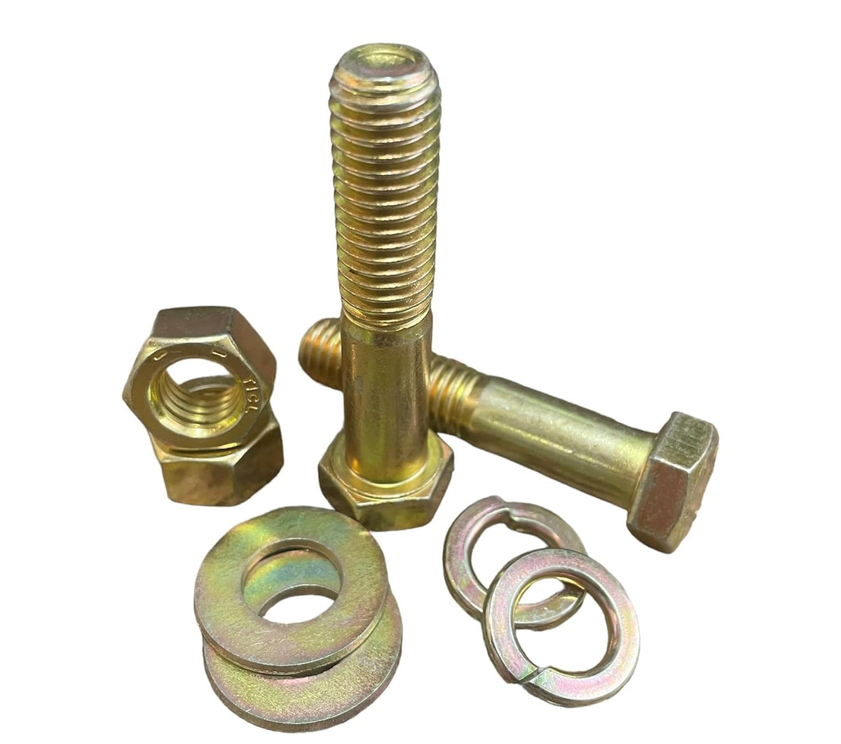 M&M Fasteners 3,765 Piece Grade 8 Coarse Thread Nut Bolt (Hex Head Cap Screw) & Washer Assortment Kit with Metal Bolt Bin