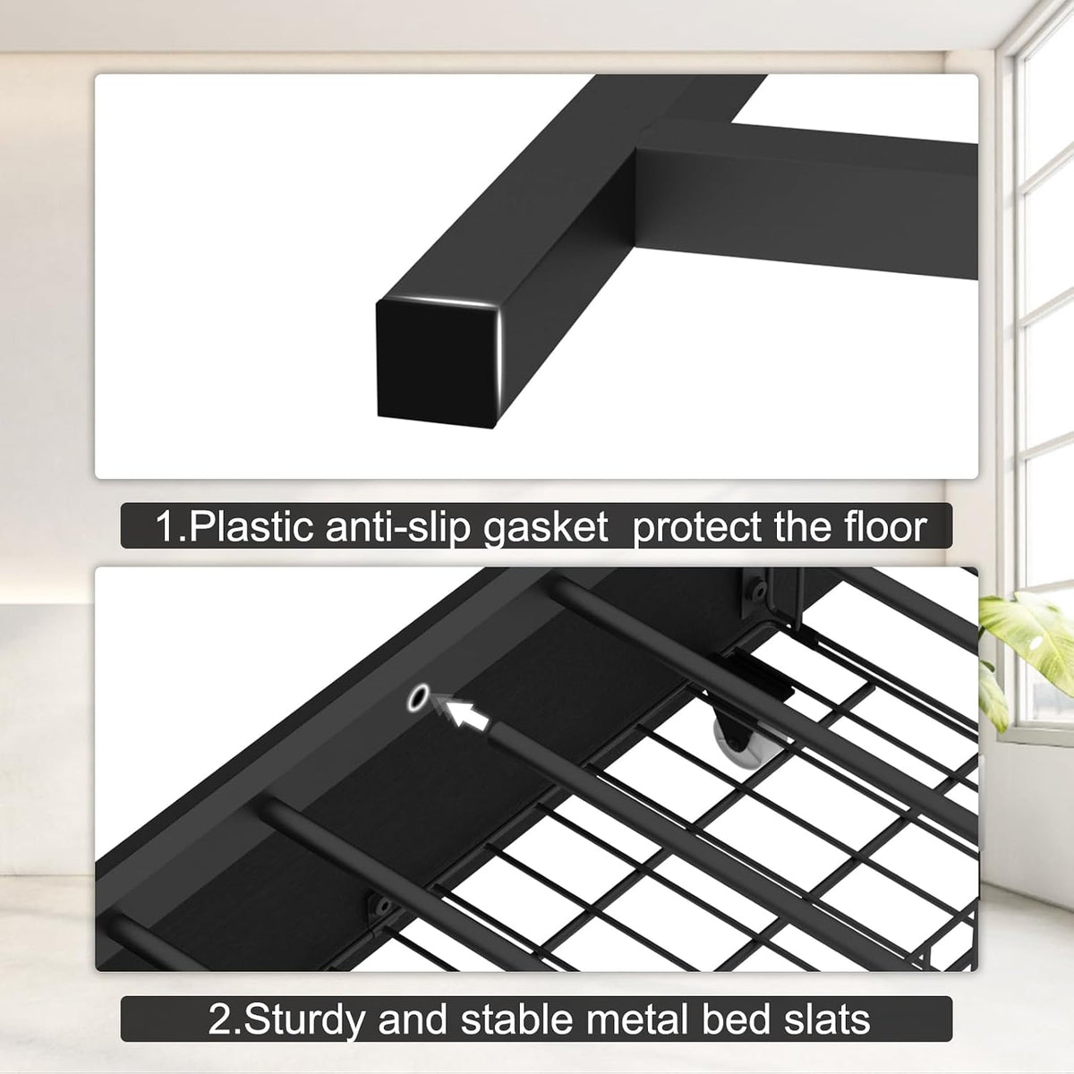 Corner Bed Frame Twin with Storage, L Shaped Daybed for Kids, Twin Corner Bed with Drawers, Shelves, RGB LED Lights & Charging Station, Sturdy Metal Kids Twin Bed for Girls Boys,Black