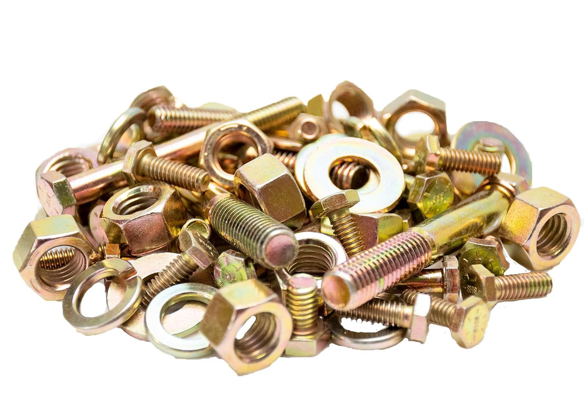 3765 Piece SAE Fine Thread Bolt Bin Kit Grade 8 Nut Bolt Washer Assortment, Hex Head Cap Screws, Flat and Lock Washers