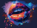 Lip Framed Paint by Numbers Kit for Adults, Sexy Paint by Numbers on Canvas, Crafts for Adults, DIY Acrylic Oil Painting Kits with Brushes, Painting for Home Wall Decor, Gifts for Women 40x52in 4-2404