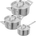 Kuhn Rikon Culinary Fiveply Set sauce 1.7L, pot 3.4L & 6.4L